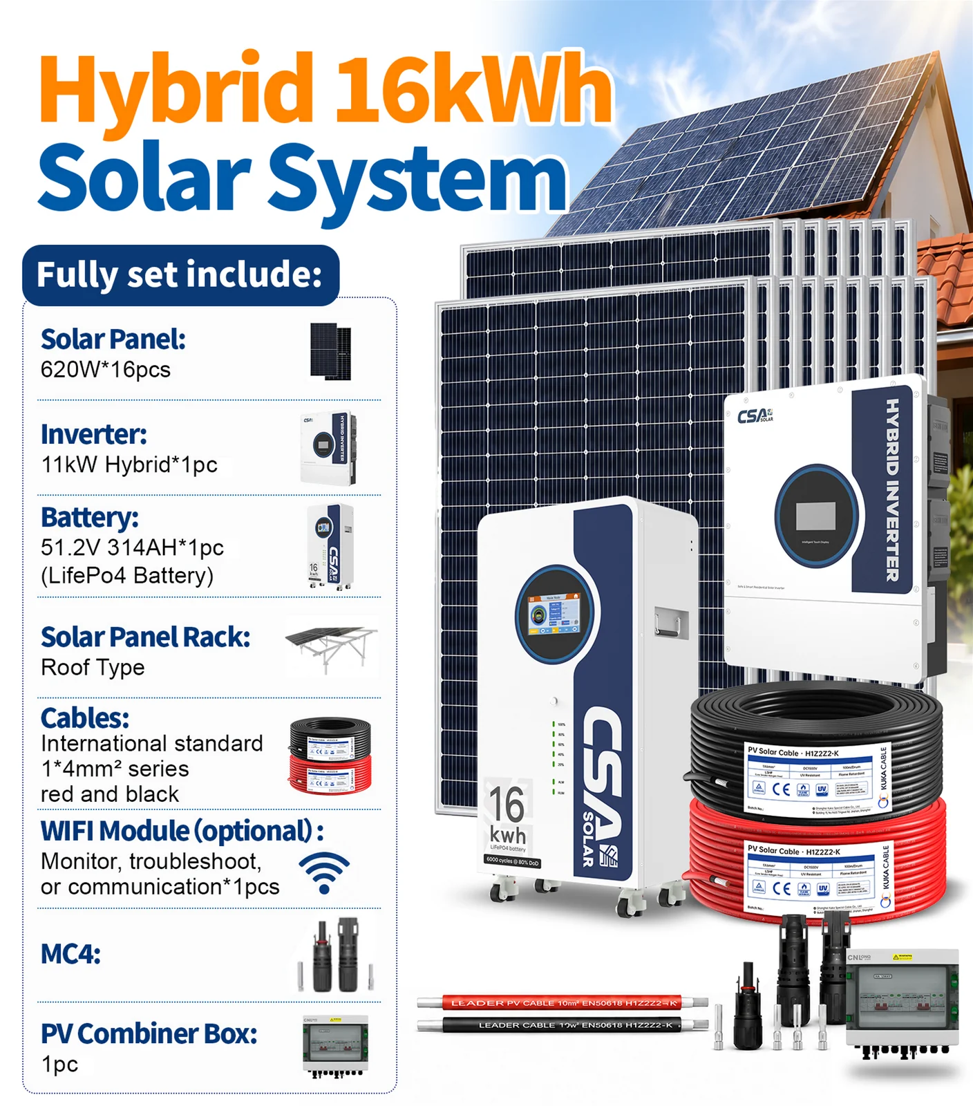 Solar Kit 16kWh + 11kW