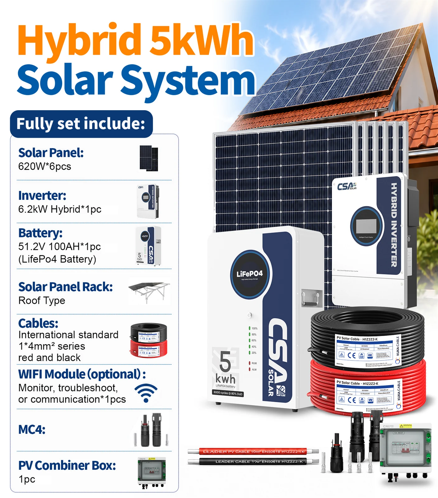 Solar Kit 5kWh + 6.2kW