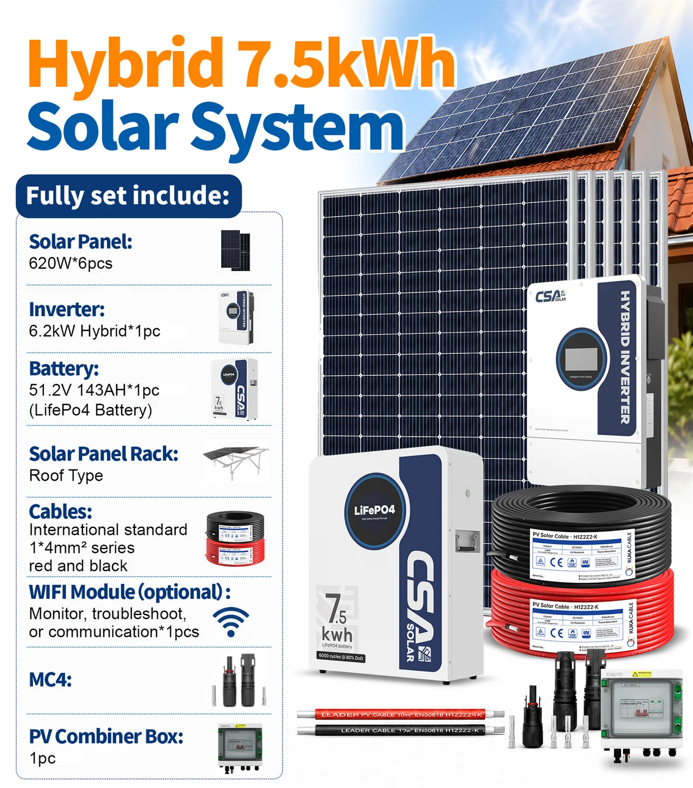 Solar Kit 7.5kWh + 6.2kW