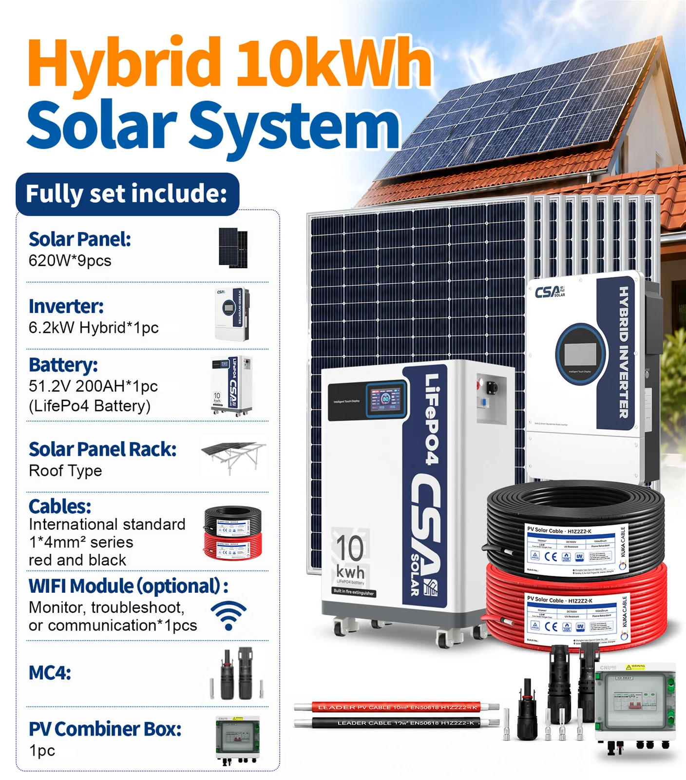 Solar Kit 10kWh + 6.2kW