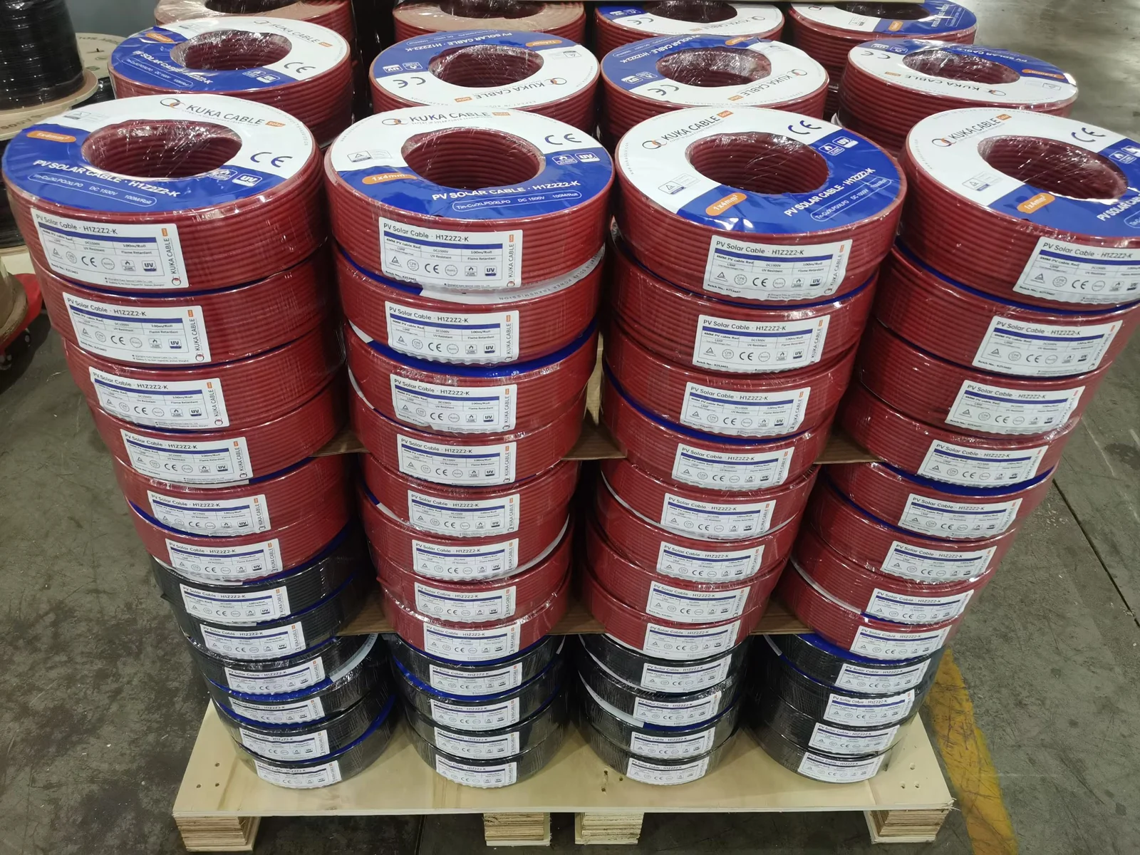 PV842960 cable reels, red and black